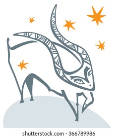 Taurus. Astrology illustration.