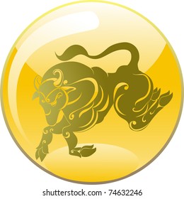 Taurus. Astrology sign. Vector zodiac icon