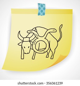 Taurus Constellation doodle
