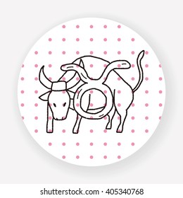 Taurus Constellation doodle
