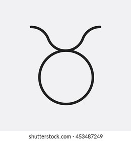 Taurus icon illustration isolated vector sign symbol