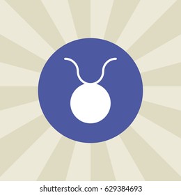 taurus icon. sign design. background