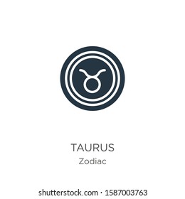 Taurus icon vector. Trendy flat taurus icon from zodiac collection isolated on white background. Vector illustration can be used for web and mobile graphic design, logo, eps10