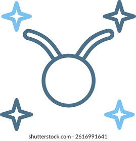 Taurus Line Two Colour Icon