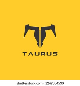 Taurus logo, T letter, buffalo, bull