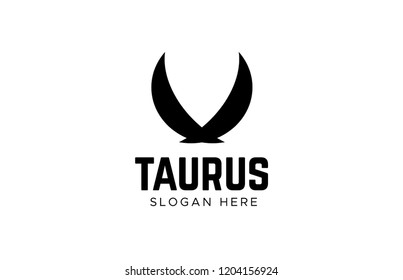 Taurus Logo Template vector. Horn logo vector
