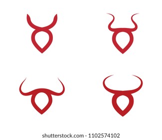 Taurus Logo Template vector icon illustration design