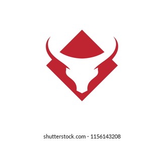 Taurus Logo Template Vector Icon Illustration Design