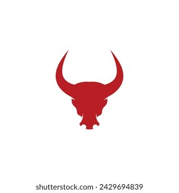 Stier-Logo-Vorlage Vektor-Icon-Illustration Design