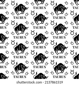 taurus seamless pattern perfect for background or wallpaper