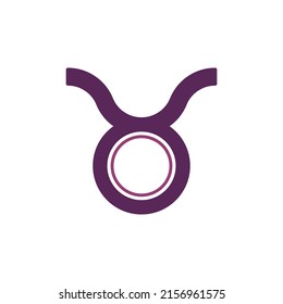 Taurus sign icon isolated on white background. Zodiac symbol modern, simple, vector, icon for website design, mobile app, ui. Vector Illustration