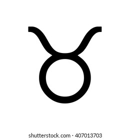 Taurus sign . Vector illustration