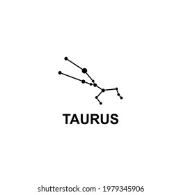 Taurus star zodiac icon vector sign symbol