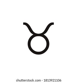 taurus symbol icon vector on a white background