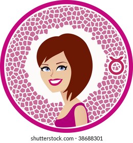Taurus vector horoscope zodiac