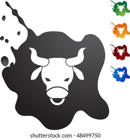 Taurus web button isolated on a background