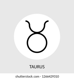 Taurus zodiac concept line icon. Simple element illustration.  Taurus zodiac concept outline symbol design. Can be used for web and mobile UI/UX . Modern vector style.