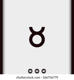 Taurus zodiac sign.