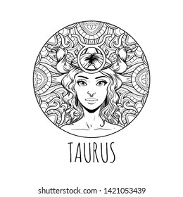 Taurus Drawing Images Stock Photos Vectors Shutterstock How to draw a minotaur. https www shutterstock com image vector taurus zodiac sign artwork adult coloring 1421053439