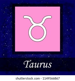 Taurus. Zodiac sign. Astrology. Quality. Vector illustration.