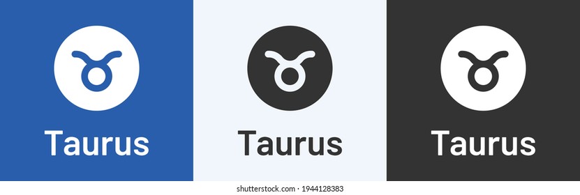 Taurus zodiac sign. Horoscope constellation vector symbol.