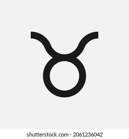 Taurus zodiac sign icon isolated on background. Astrology symbol modern, simple, vector, icon for website design, mobile app, ui. Vector Illustration