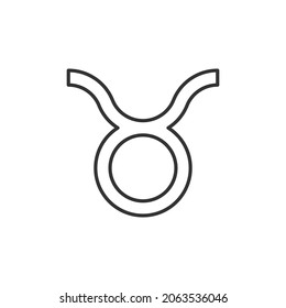 Taurus zodiac sign icon isolated on background. Astrology symbol modern, simple, vector, icon for website design, mobile app, ui. Vector Illustration
