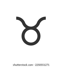 Taurus zodiac sign icon isolated on white background. Astrology symbol modern, simple, vector, icon for website design, mobile app, ui. Vector Illustration