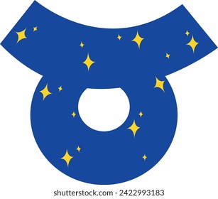 Taurus zodiac sign vector. Celestial design. Astrological horoscope 