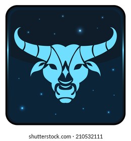 Taurus zodiac sign. Vector Illustration
