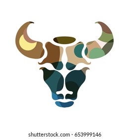 Taurus zodiac Sign, vector illustration