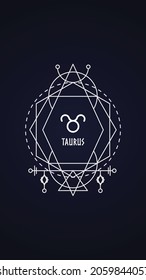 Taurus Zodiac Sign - Wallpaper for mobile