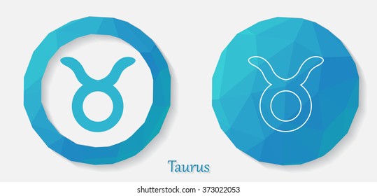 Taurus zodiac sign.Zodiac icon.Vector illustration.