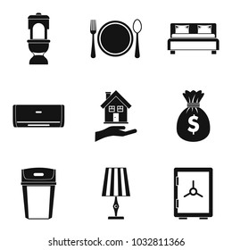 Tavern icons set. Simple set of 9 tavern vector icons for web isolated on white background