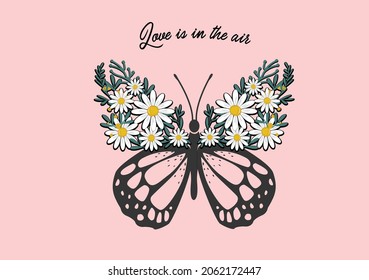 Tawny Orange Monarch Butterfly design hand drawn daisy flower design hand drawn daisies positive quote flower design margarita 
mariposa
stationery,mug,t shirt,phone case 