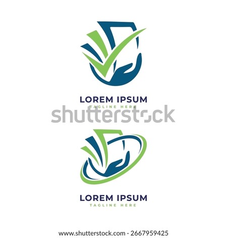 tax accounting creative logo design concept hand tax giving tax collecting sign modern minimal
