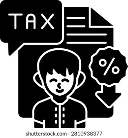 Tax Advice Art vector Icon Design Illustration