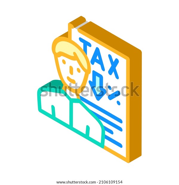 tax advice isometric icon vector. tax advice\
sign. isolated symbol\
illustration
