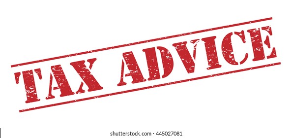 tax advice vector stamp on white background