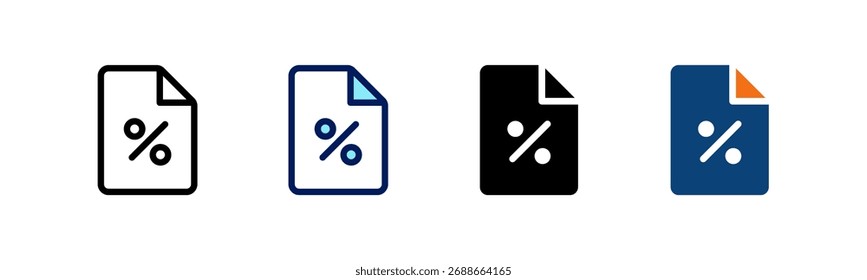 Steuern Sie alle in einem Symbol Multi Styles Vektor-Set