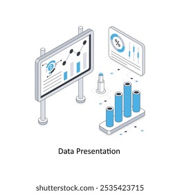 Tax Analysis isometric stock illustration. EPS File stock illustration