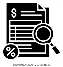 Tax Audit Icon Element For Design