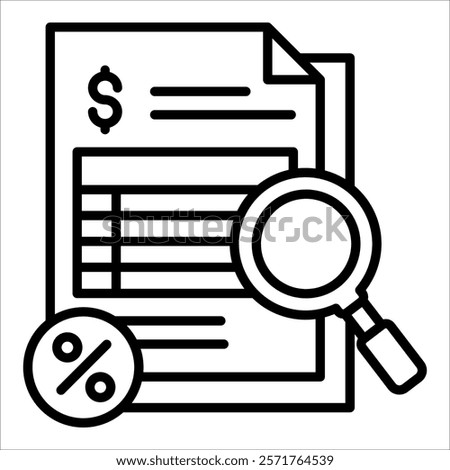 Tax Audit Icon Element For Design