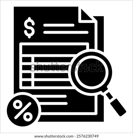 Tax Audit Icon Element For Design
