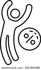 Tax avoidance Concept, Man is avoiding from fine fee Vector Icon Design, Compulsory Financial charges and Taxation Symbol on White Background, Levy Sign