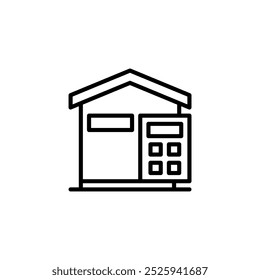 ícone e ilustração da estrutura de tópicos do cálculo do desenvolvimento de imposto