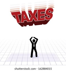 tax burden concept 
