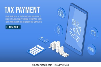 Tax business concept. The young businessman is under pressure because he doesn't have enough money to pay his taxes because he is charged back taxes on his business. investor has stress from tax