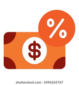 Tax business and finance icon illustration