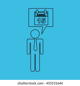 tax business finance   isolated, vector illustration eps10